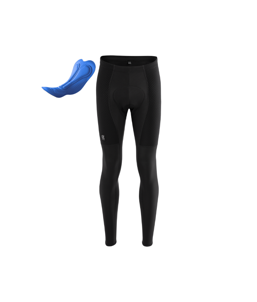 PURE Z | Insulated tights + pad | black